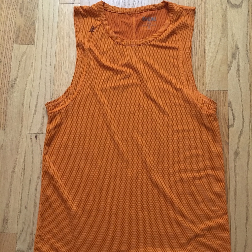 Men’s Rhone Tank Top Sz Small Orange